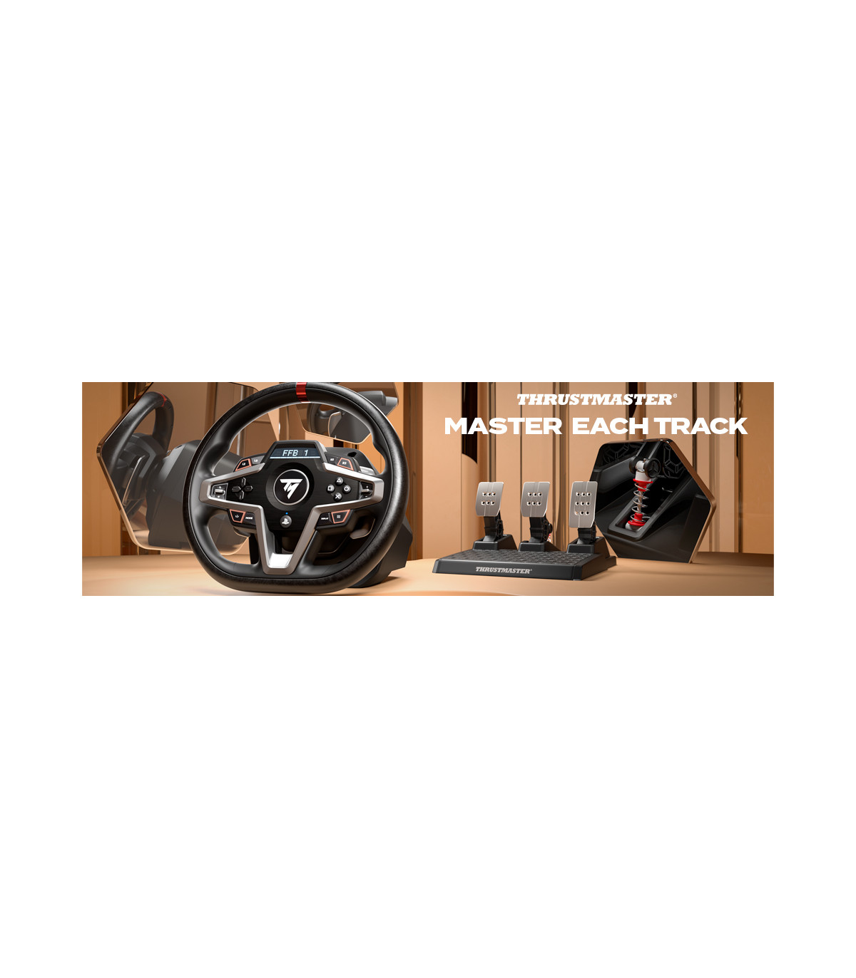 THRUSTMASTER VOLANTE + PEDALES T248 PARA PS5 / PS4 / PC