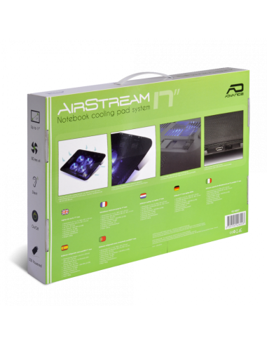 Base de Refrigeración Portátil Airstream 17" - 4 Ventiladores LED - Imagen 9