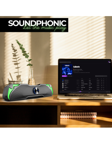 SoundBar P SoundPhonic RGB 6W RMS - Sonido Compacto y Estilo RGB - Imagen 10