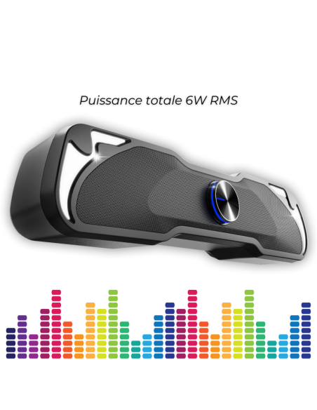 SoundBar P SoundPhonic RGB 6W RMS - Sonido Compacto y Estilo RGB - Imagen 4