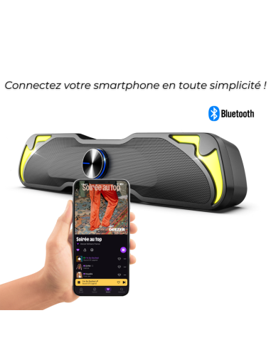 SoundBar P SoundPhonic RGB 6W RMS - Sonido Compacto y Estilo RGB - Imagen 6