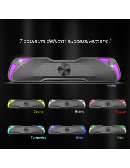 SoundBar P SoundPhonic RGB 6W RMS - Sonido Compacto y Estilo RGB - Imagen 9