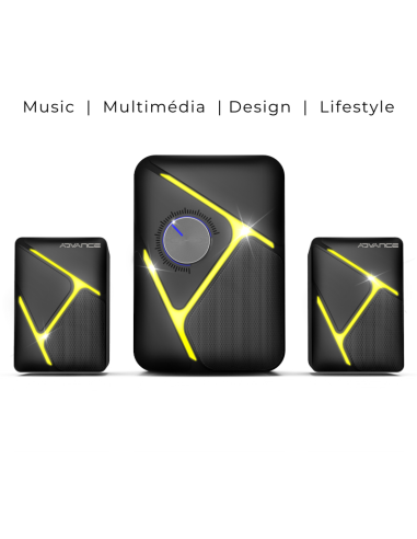 Altavoces PC 2.1 SoundPhonic RGB 11W RMS | Sonido Envolvente y Gamer - Imagen 2