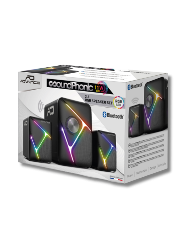 Altavoces PC 2.1 SoundPhonic RGB 11W RMS | Sonido Envolvente y Gamer - Imagen 10