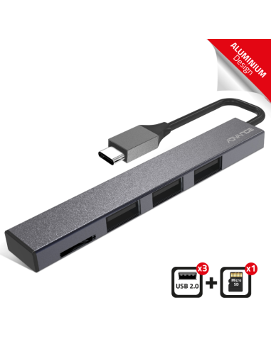 Hub XPAND SMART|3USB 2.0-SD SDHC SDXC - USB-C Cable - Imagen 1