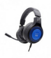 Auriculares Gaming | Ewent PL3322 auricular y casco Auriculares Banda para cuello Conector de 3,5 mm | Color Negro, Azul