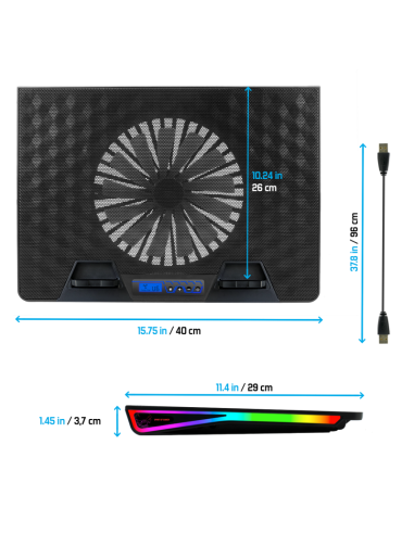 Base Refrigeración 17"  AIRBLADE 800RGB - Imagen 4