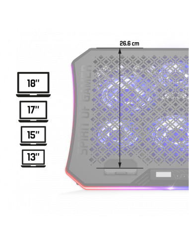 Base Refrigeración 17"  AIRBLADE 1200RGB - Imagen 6