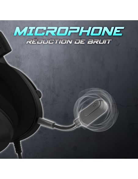 Headset con cable  RGB ELITE-H40 BK - Imagen 5