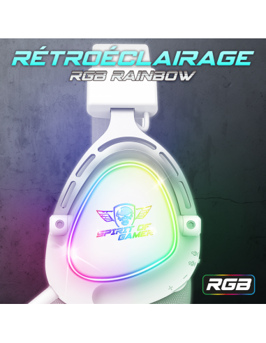 Headset con cable  RGB ELITE-H40 WHT - Imagen 7