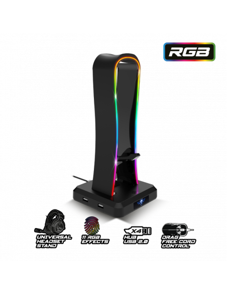 Suporte Headset RGB Sentinel SOG-STD1 - Imagen 3