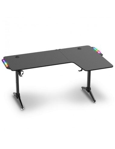 Mesa Gaming RGB Headquarter 600 (Derecha) | Diseño en L y RGB 🎮 - Imagen 1