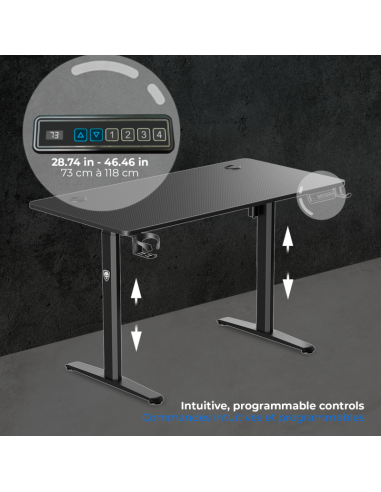 Mesa Gaming Motorizada Headquarter 700 | Diseño Compacto y Ergonomía - Imagen 3