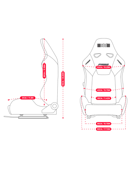 ▷ Asiento PRS1 Performance Reclining Sim Racing Seat - Imagen 7