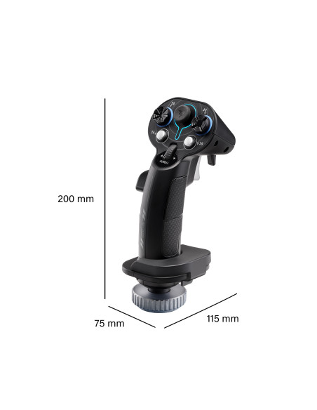 Sol-R 3 AVA Add-On Grip – Empuñadura ambidextra para simulación espacial con 21 botones y precisión H.E.A.R.T - Imagen 7