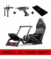 Pack Flying FGT1 F-GT Cockpit + Monitor Stand + Flight Pack + Floor Mat