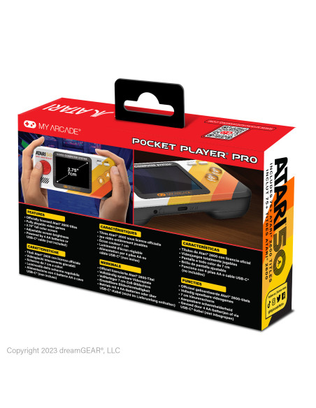 Pocket Player Pro Atari - Consola Retro Portátil (100 Juegos) - Imagen 2