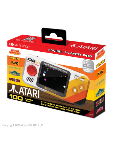 Pocket Player Pro Atari - Consola Retro Portátil (100 Juegos) - Imagen 1