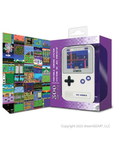 GO GAMER CLASSIC (300 GAMES IN 1) (GRAY & PURPLE) - Imagen 2