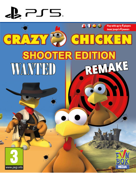 Crazy Chicken Shooter Edition PS5  Juego arcade multijugador - Imagen 1
