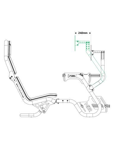 ▷ F-GT Pro Monitor Mount 2.0 – Soporte monitor simracing【2026】 - Imagen 6