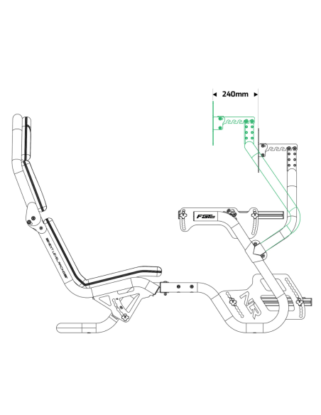 ▷ F-GT Pro Monitor Mount 2.0 – Soporte monitor simracing【2026】 - Imagen 6