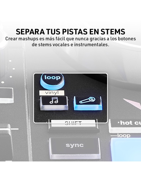 Hercules DJControl Inpulse 200 MK3 | Controladora DJ para Principiantes - Imagen 9