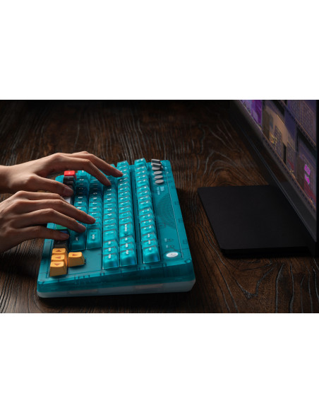 8BitDo Retro 87 Mechanical Keyboard Clear Blue | Teclado Mecánico Inalámbrico - Imagen 12