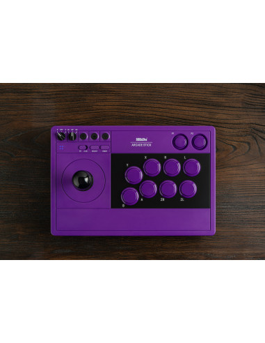 8BitDo Arcade Stick Purple | Joystick Arcade para Switch y Windows - Imagen 9