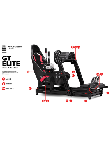 GTElite Aluminium Simulator Cockpit Wheel Plate Edition - Imagen 10