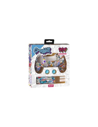 Protector de Mando Controllers | Kit silicona PS4 Graffiti Life - Imagen 2
