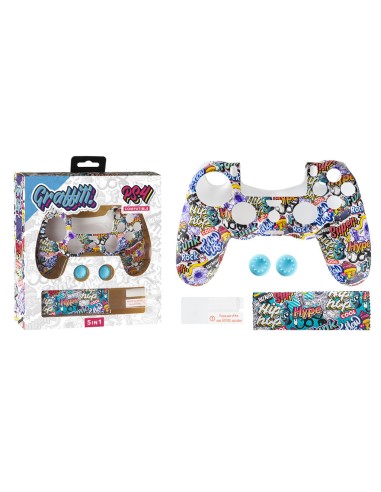 Protector de Mando Controllers | Kit silicona PS4 Graffiti Life - Imagen 3
