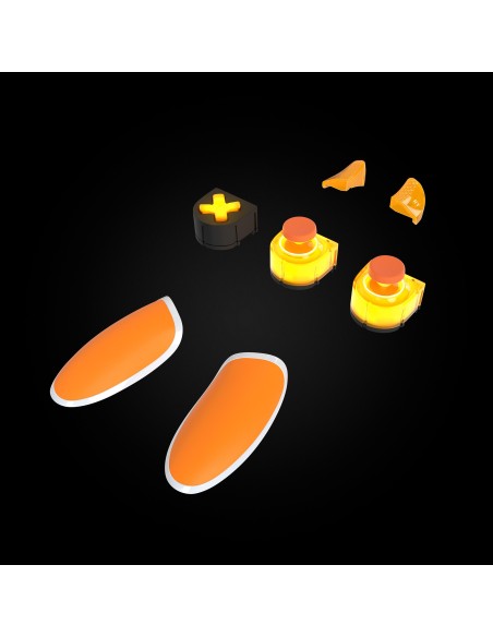 Protectores para Mando Controller | eSwap X LED ORANGE CRYSTAL PACK - Imagen 1