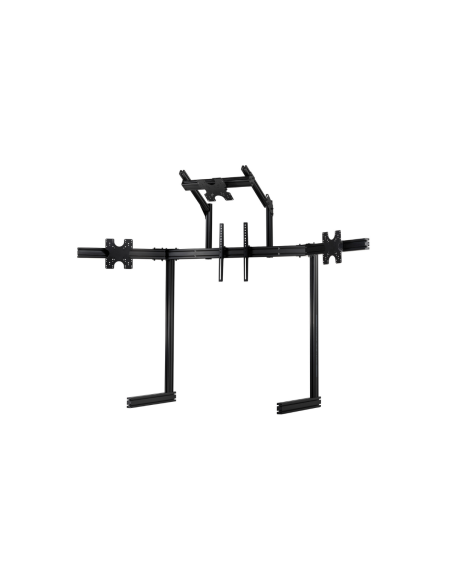 ELITE Free Standing Quad Monitor Stand Black - Imagen 1