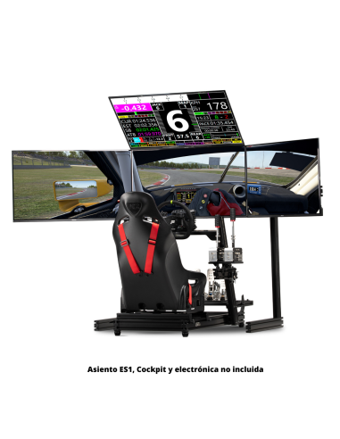 ELITE Free Standing Quad Monitor Stand Black - Imagen 5
