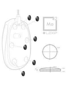 Imagen 1 - ACCESORIOS RATON LEXIP GAMING MO42 - SET OF 6 CERAMIC GLIDE FEET FOR MOUSE (PC) ACCESORIOS RATON LEXIP GAMING MO42 - SET OF 6 CERAMIC GLIDE FEET FOR MOUSE (PC) - Imagen 1