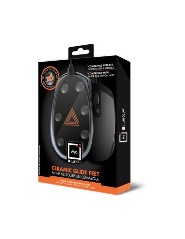 ACCESORIOS RATON LEXIP GAMING MO42 - SET OF 6 CERAMIC GLIDE FEET FOR MOUSE (PC) - Imagen 3