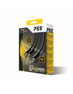 Imagen 2 - CABLE CARGA STEELPLAY DUAL PLAY & CHARGE CABLE FOR CONTROLLERS - BLACK (PS5) CABLE CARGA STEELPLAY DUAL PLAY & CHARGE CABLE FOR CONTROLLERS - BLACK (PS5) - Imagen 2