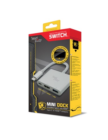 ACCESORIO SWITCH STEELPLAY MINI DOCK - USB-C/HDMI ADAPTER (SWITCH) - Imagen 2