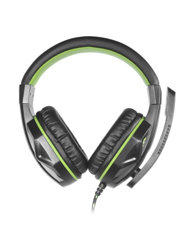 Auriculares Stereo HP45 SteelPlay Negro y Verde - Imagen 1