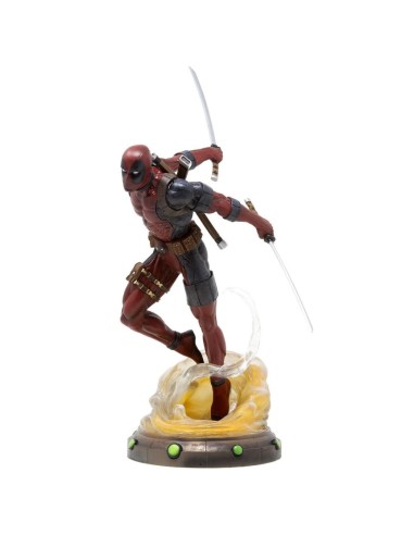 ESTATUA DEADPOOL CON ESPADAS 23CM - Imagen 1