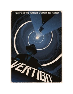 PÓSTER VÉRTIGO ALFRED HITCHCOCK - Imagen 1