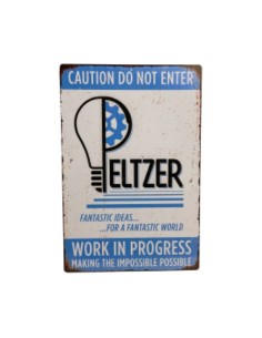 RÉPLICA CARTEL METAL PELTZER GREMLINS - Imagen 1